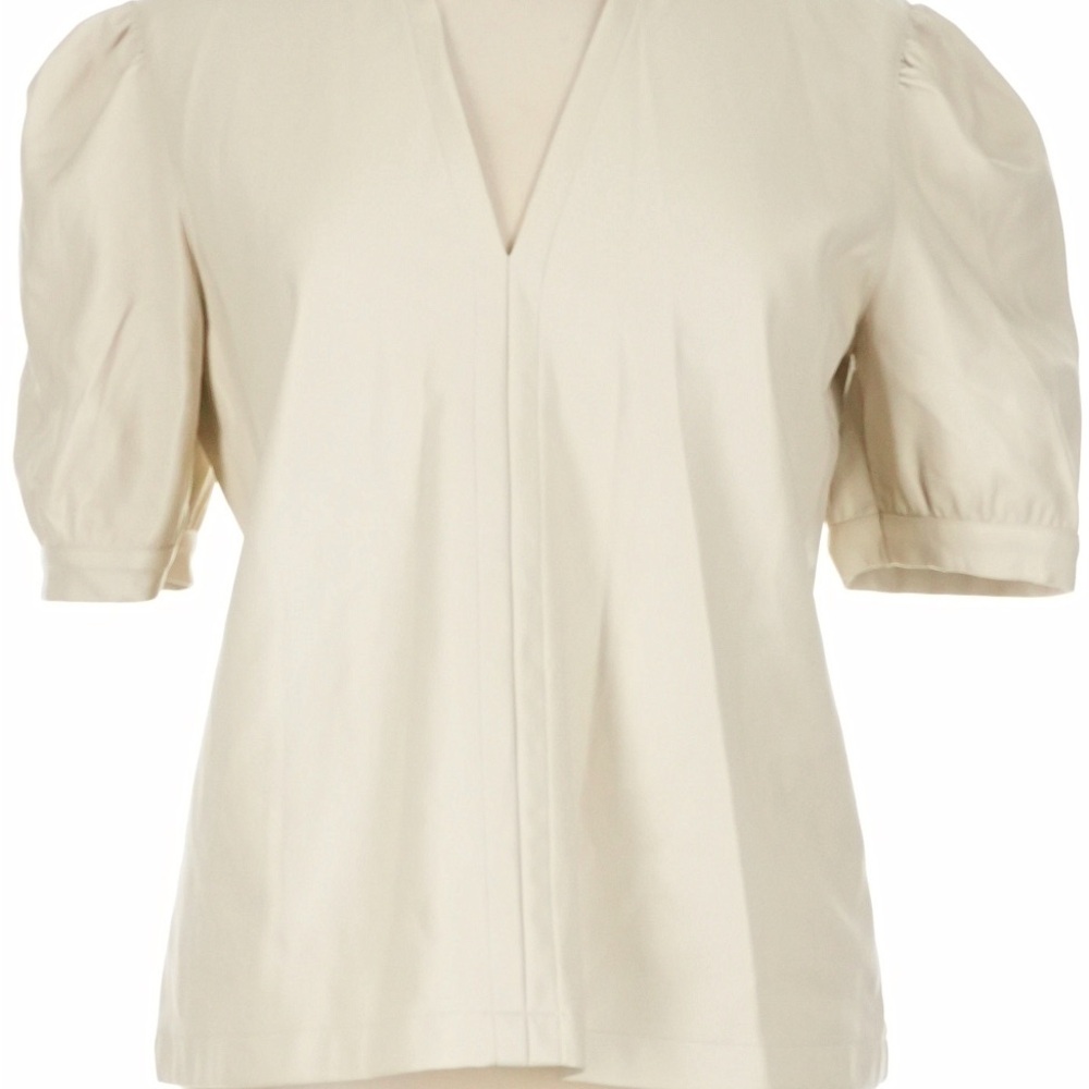 Steve Madden Cream Puff Sleeve Blouse - Picture 4 of 6